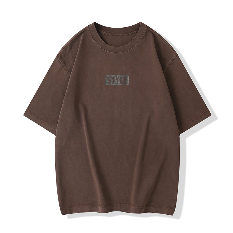American Retro Gradient Short-sleeved T-shirt A1005