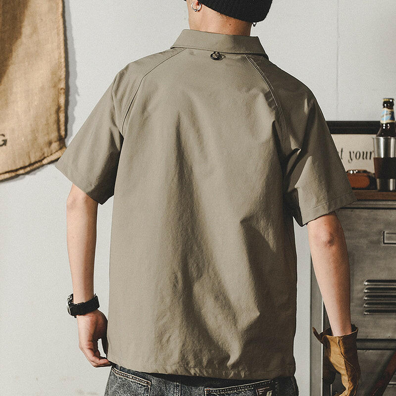 Half-sleeved Simple Polo Shirt A0131