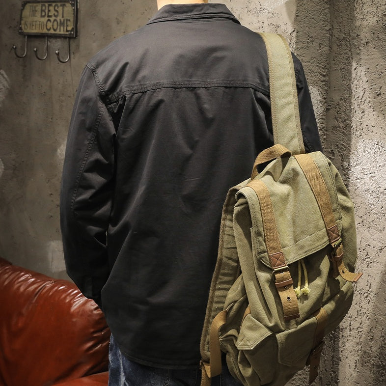 Multi Pocket Work Shirt Jacket A1053