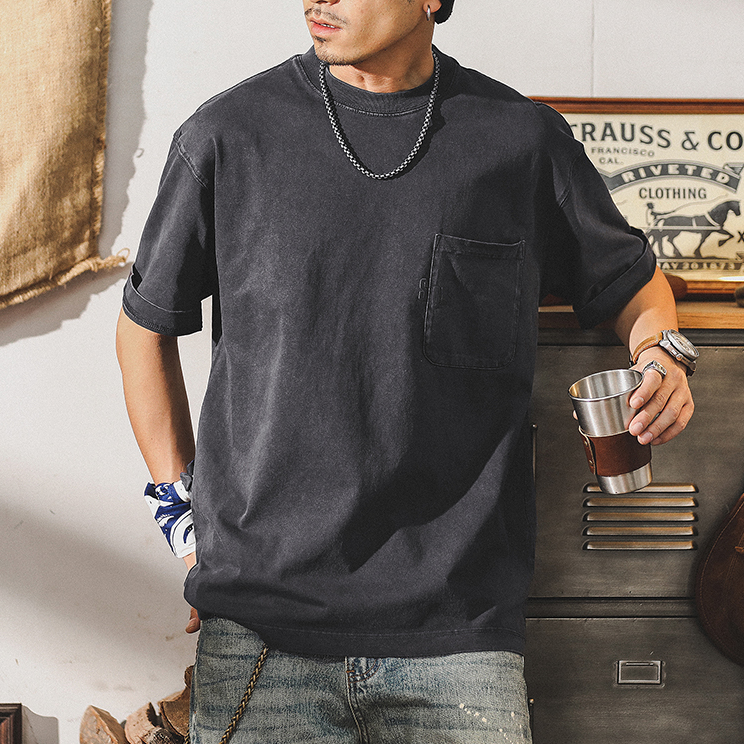American Short-sleeved T-shirt Men's A0893