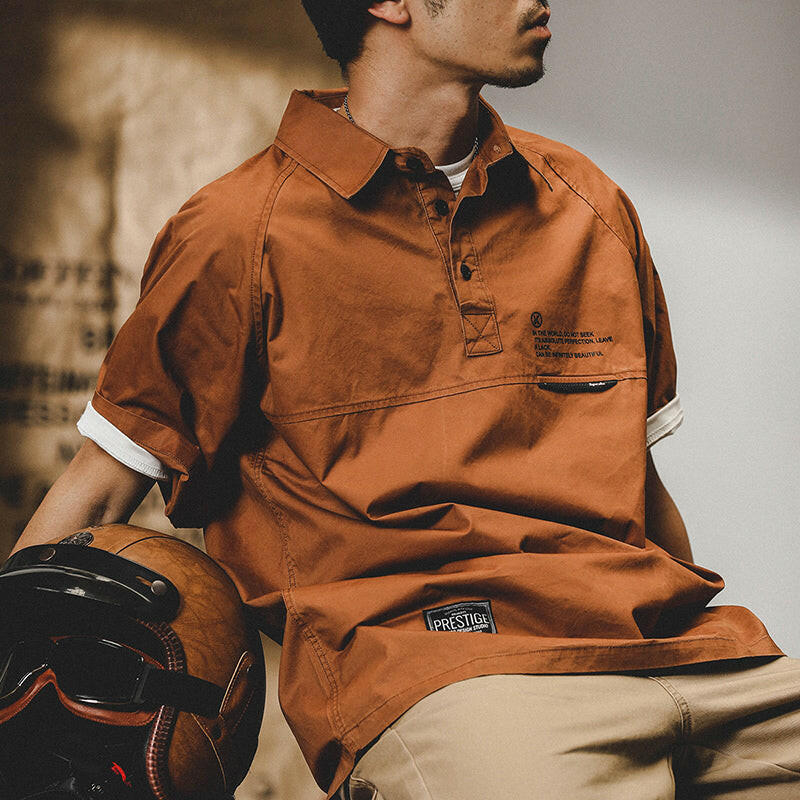 Short-sleeved Tooling Polo Shirt A0112