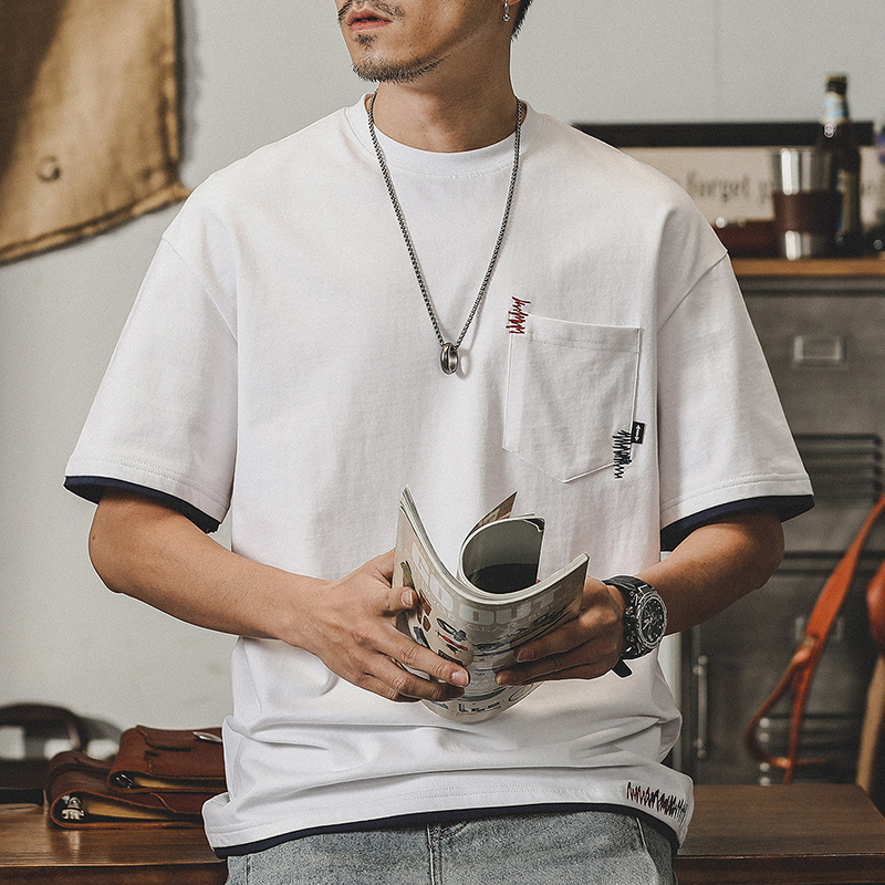 Simple Basic Style Half-sleeved T-shirt A0953