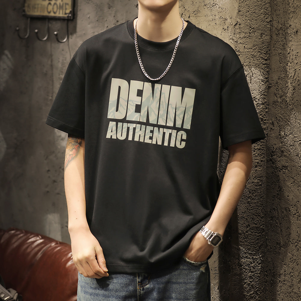 Round Neck Short-sleeved T-shirt A1014