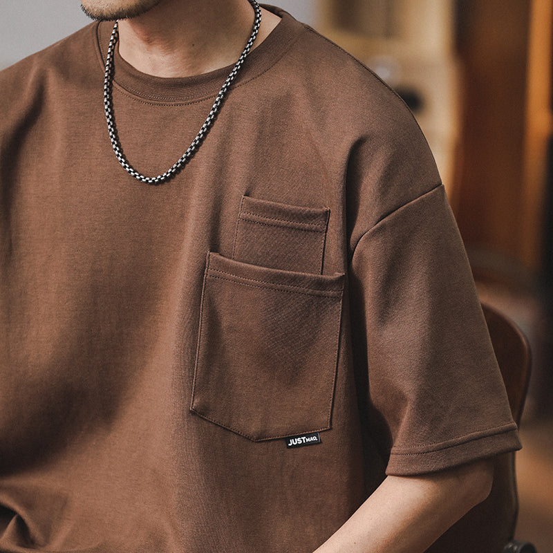 Round Neck Half Sleeve T-shirt Handsome Style A1006