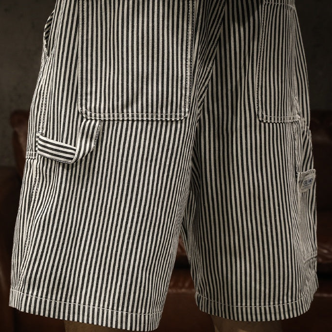 Street Vertical Striped Denim A1008