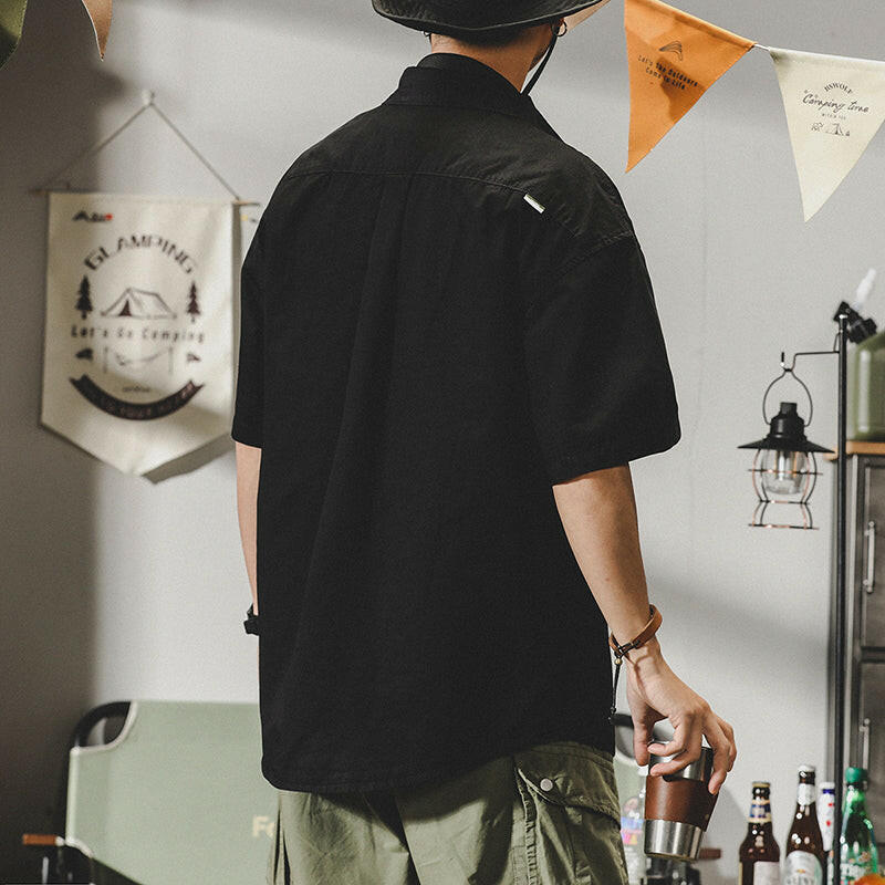 Simple Summer Short-sleeved Shirt A0103
