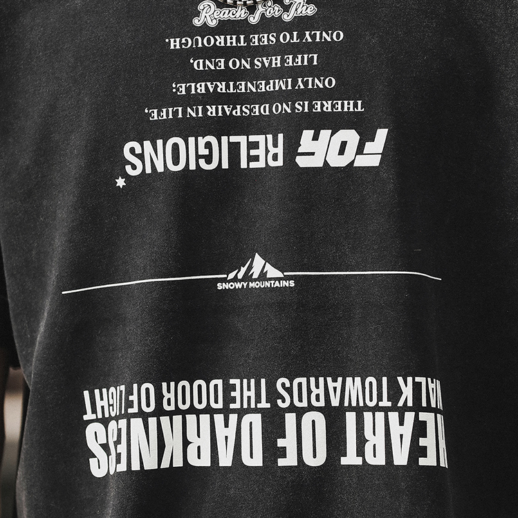 Upside down Printed T-shirt A0940