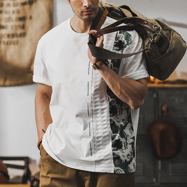 American Short-sleeved T-shirt A0930