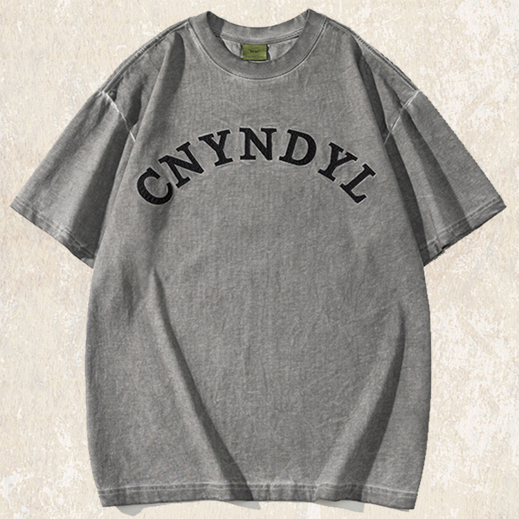 Washed Dirty Dyed Loose T-shirt A0964