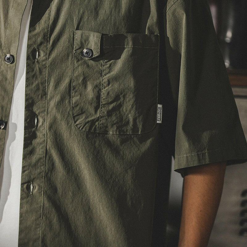 Casual Short-sleeved Shirt A0096