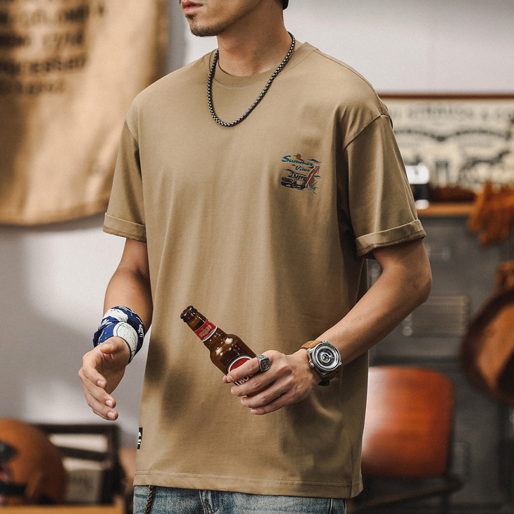 T-shirt Men's Short-sleeved A0895