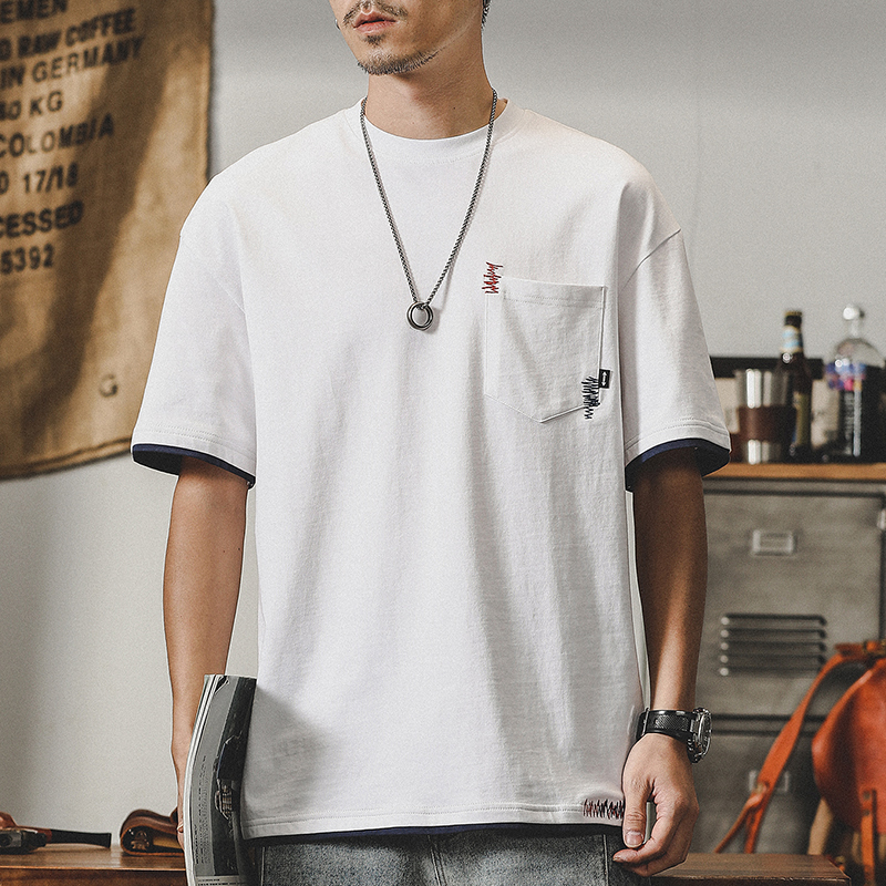 Simple Basic Style Half-sleeved T-shirt A0953