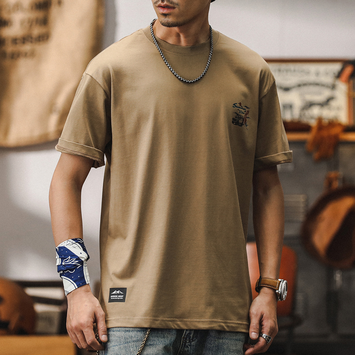 T-shirt Men's Short-sleeved A0895