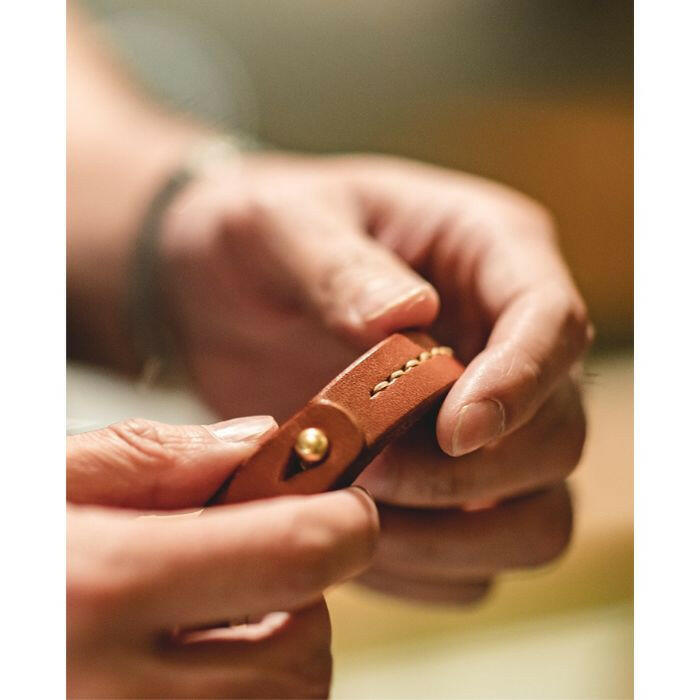 Vintage Tanned Stamping Bracelet A0586