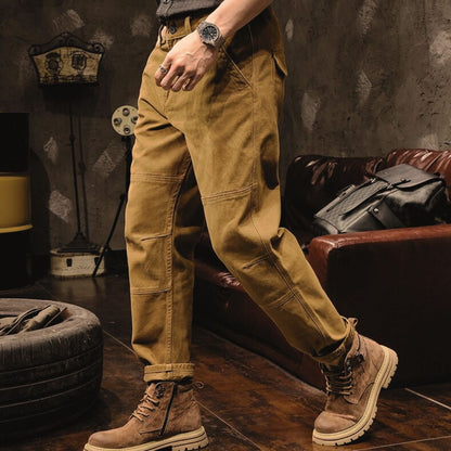 Loose Straight Pants A1078