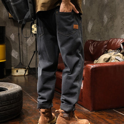 Casual Pants Loose Straight A1087