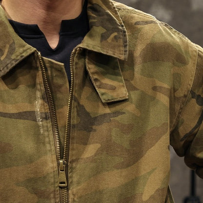 Camouflage Lapel Jacket A1101