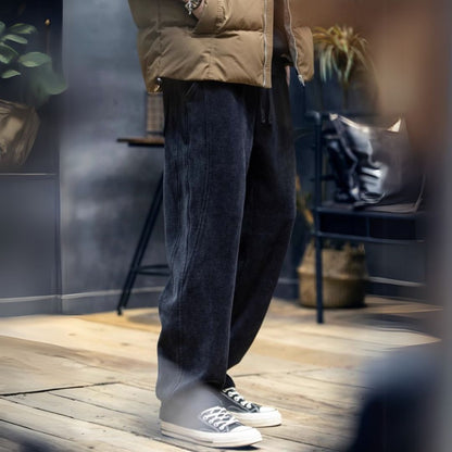 Chenille Straight Sweatpants A1131