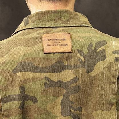 Camouflage Lapel Jacket A1101