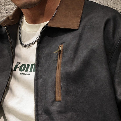 American Retro Motorcycle Jacket A1094