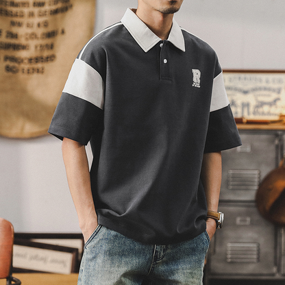 Double-sided Casual Polo Shirt A0995