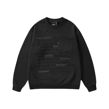 Round Neck Long Sleeve Sweatshirt A1108