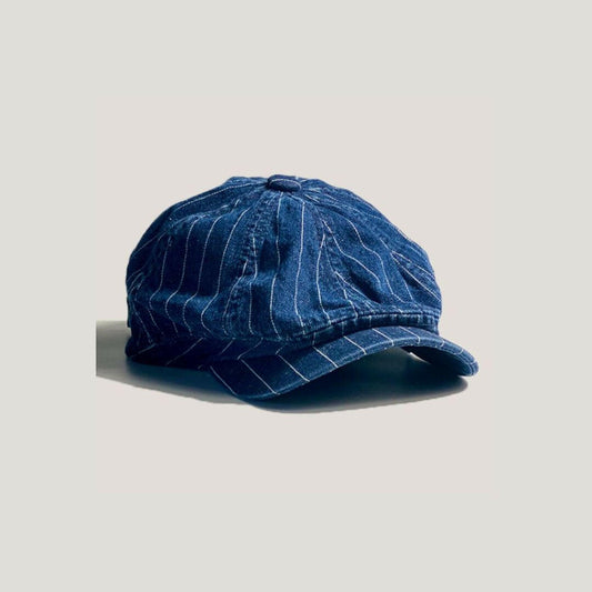 Denim Striped Casquette A0255
