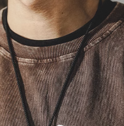 Long-sleeved T-shirt Men's Round neck A0342