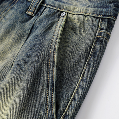American Retro Straight-leg Jeans A0777