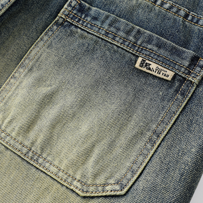 American Retro Straight-leg Jeans A0777