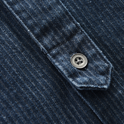Long-sleeved Casual Vintage Workwear A0840