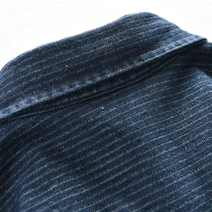 Long-sleeved Casual Vintage Workwear A0840