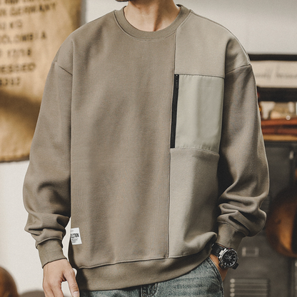 American Sweatshirt Stitching Contrasting Colors A0856