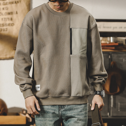 American Sweatshirt Stitching Contrasting Colors A0856