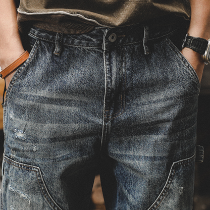 American Retro Loose Straight Hole Workwear A0885