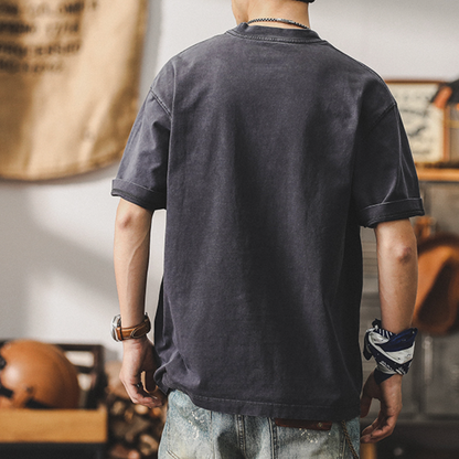 American Short-sleeved  T-shirt Men's A0893