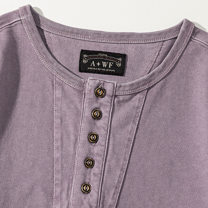 American Henry Neck T-Shirt A0932