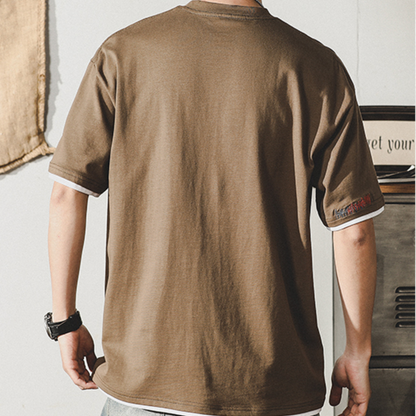 Simple Basic Style Half-sleeved T-shirt A0953
