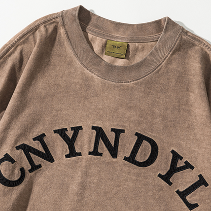 Washed Dirty Dyed Loose T-shirt A0964