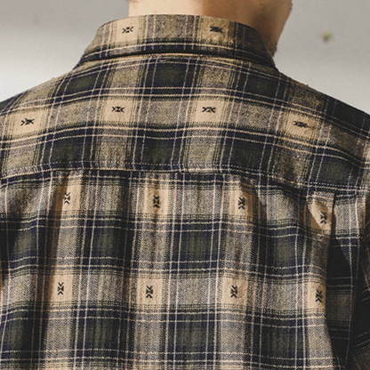 Casual Embroidered Jacquard Shirt A0991