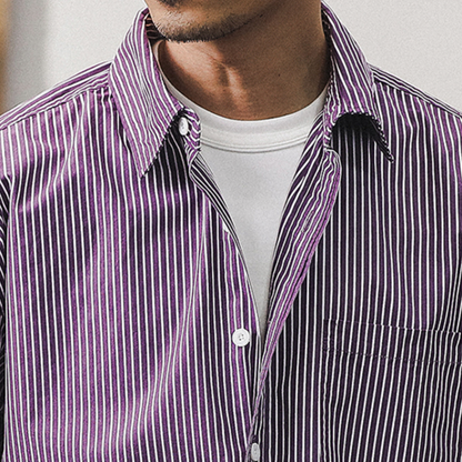 Striped Shirt Short Sleeve A0994