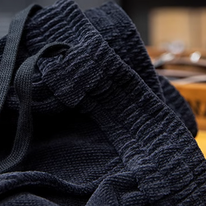 Chenille Straight Sweatpants A1131
