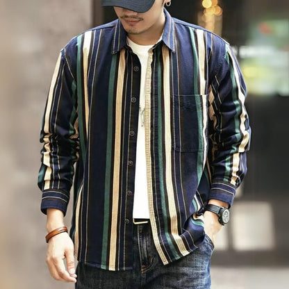 Vertical Striped Shirt A1110