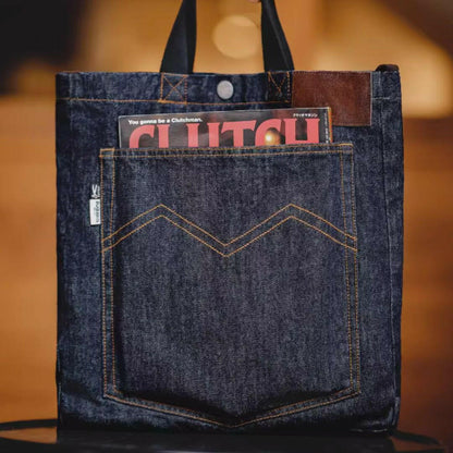Denim One-Shoulder Crossbody Bag A0796