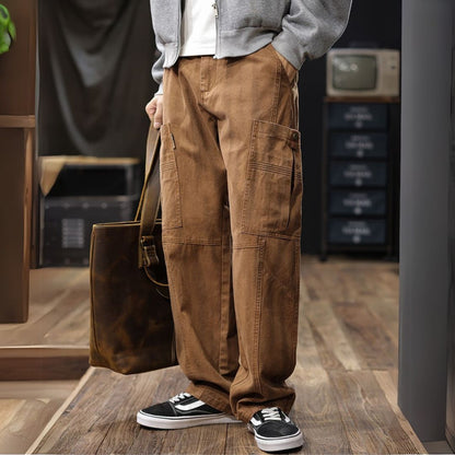 Loose Straight Casual Pants A1162