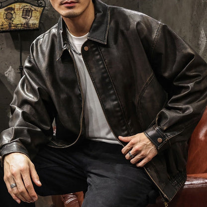 Motorcycle Leather Jacket A1081