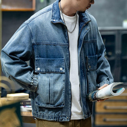 Spring Retro Denim Jacket Men's A0763