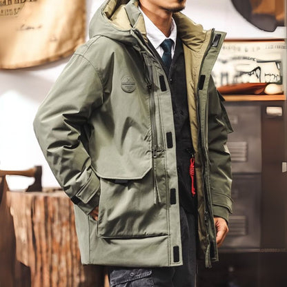 Mid-length Casual Parka Down Jacket A1137