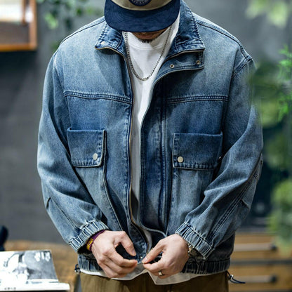 Spring Retro Denim Jacket Men's A0763