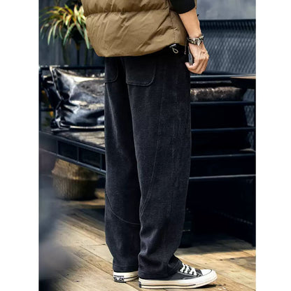 Chenille Straight Sweatpants A1131